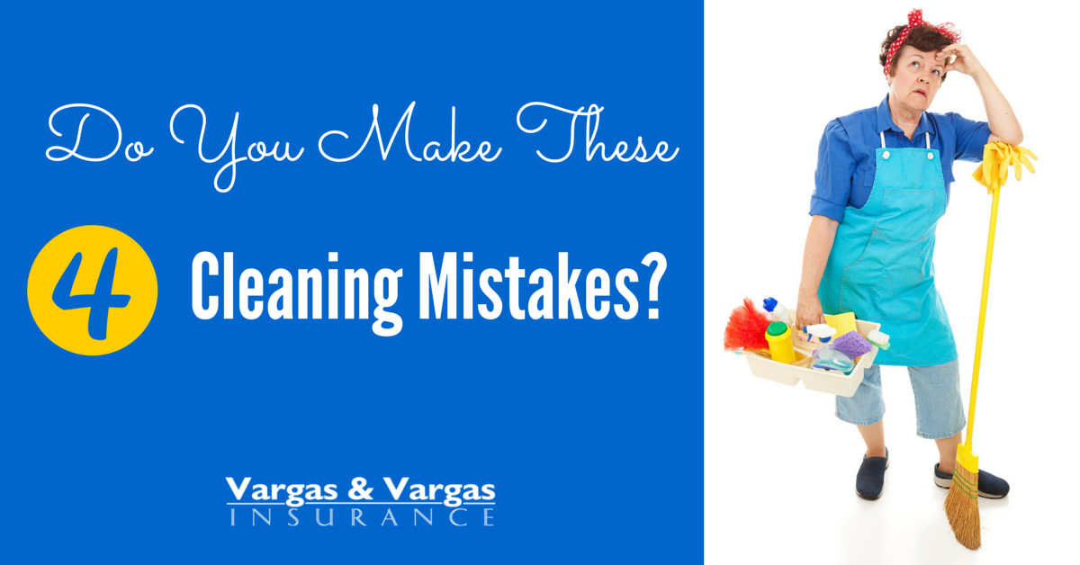 4 cleaning mistakes