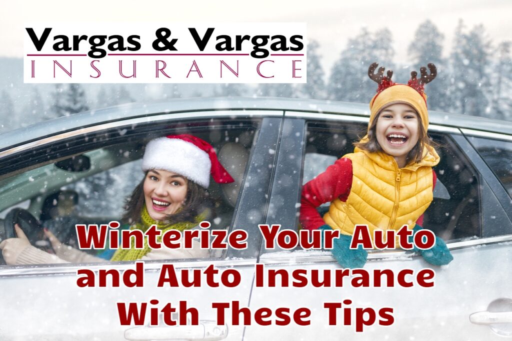 mom and child smiling in a car while it's snowing