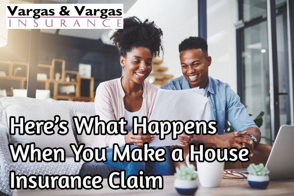 Homeowners going through the house insurance claim process