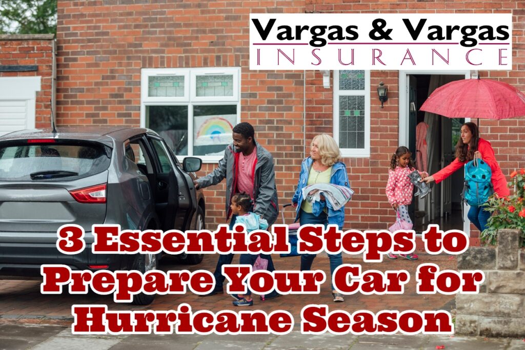 Family getting into their car before a hurricane after learning about how to prepare your car for hurricane season