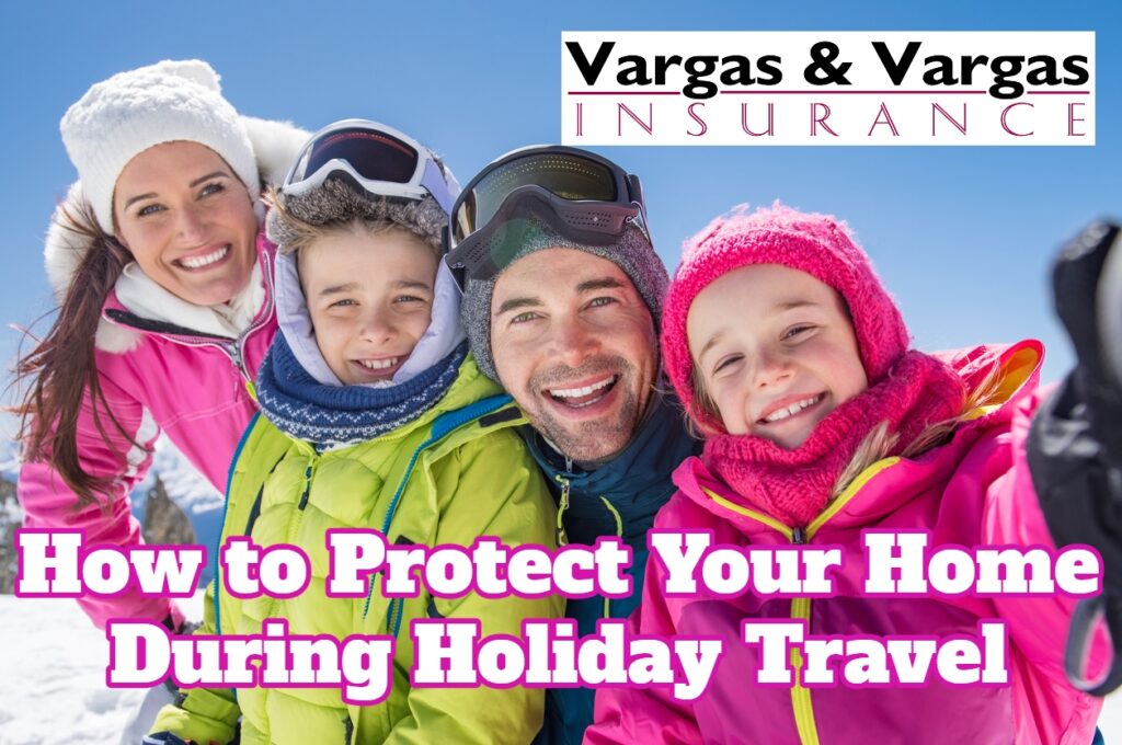 Family skiing and enjoying holiday travel